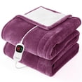 thumbnail image 1 of Manta eléctrica térmica Homemate Twin 157 x 213 cm 110 V color morado, 1 of 1