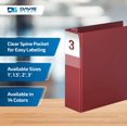 thumbnail image 4 of Davis Group Premium Economy, Angle D Ring, Binder, 6 Pack (Burgundy, 3"), 4 of 7