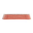 thumbnail image 4 of Glass Dinnerware 13.75" x 5" x h:0.5" Rectangular Red Glass Platter (Set of 2), 4 of 5
