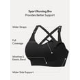thumbnail image 7 of HBlife Maternity Seamless Nursing Sport Bras, Pink, Black, Blue (3 Pack) L, 7 of 7