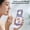 Purple453, variant on MORESEC Home Foldable Makeup Mirror Fan 2000mAh 100 Speeds Ice Cooling Neck Hanging USB Rechargeable for Travel