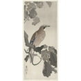 thumbnail image 3 of Ohara Koson 8x14 Black Modern Framed Museum Art Print Titled - Jay on Tree Branch (1900 - 1910), 3 of 5