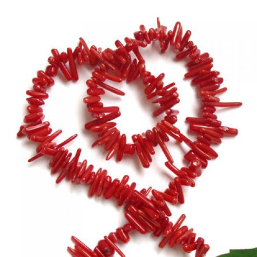 2 De 16 Pulgadas 9-12 Mm 65 Gramos De Rama De Coral De Bambú De Color Rojo Sueltas Zulema Perlas sueltas redondas