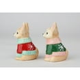 thumbnail image 4 of Ceramic Chihuahua Salt and Pepper Shakers Christmas, 4 of 4
