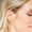 Gold, variant on Women's Gold Double Pave Style Hoop Earrings by Howard's