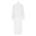 thumbnail image 6 of Miluxas Women's 2 Piece Sweater Set Outfits Long Sleeve Round Neck Oversized Top Bodycon Maxi Long Skirt Knit Dresses White XS(XS), 6 of 9