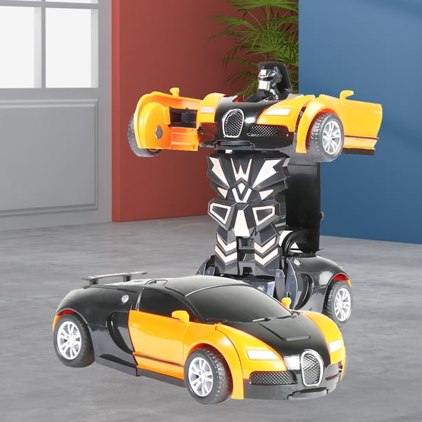 Mini coche de juguete 2 en 1, coche Robot de deformación de una tecla, juguete para niños, regalo para niños Hugtrwg Para estrenar