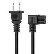 [UL Listed] 12FT Right Angle Figure 8 Power Cord Cable Compatible Sony PS3 PS4 Microsoft Xbox One S/X Samsung TCL LG Insignia Sharp Sony TV Canon Hp Printer Soundbar Monitor Laptop