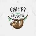 thumbnail image 4 of Inktastic Gramps Loves Me Cute Sloth and Baby Boys or Girls Baby T-Shirt, 4 of 5