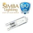 thumbnail image 6 of Simba Lighting Halogen Light Bulb G9 T4 40W JCD Bi-Pin 120V, Dimmable, 2700K Warm White, 10-Pack, 6 of 10