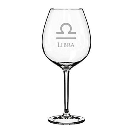 

Wine Glass Goblet Horoscope Zodiac Birth Sign (20 oz Libra)