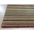 thumbnail image 2 of Tapis de Laine à Rayures Noires/rouges, 2 of 4