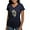 Navy, variant on CafePress - Nerf Melted Camo T Shirt - Women's V-Neck Dark T-Shirt