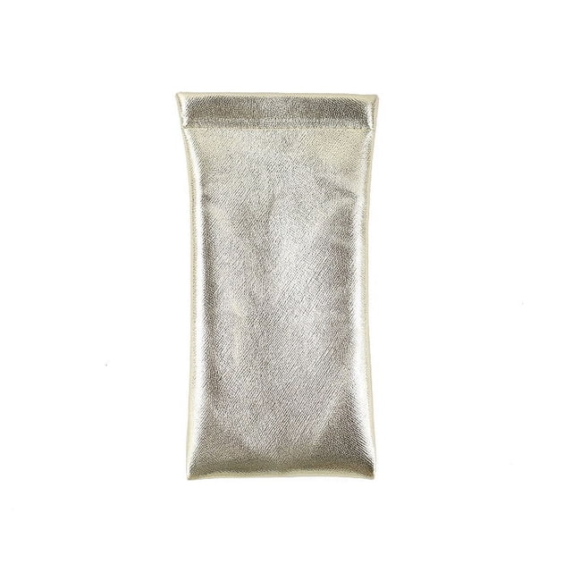 Bolsa de gafas de sol de moda, de cuero PU, con boca elástica, portátil, de alta gama, resistente al agua, bolsa de almacenamiento para gafas