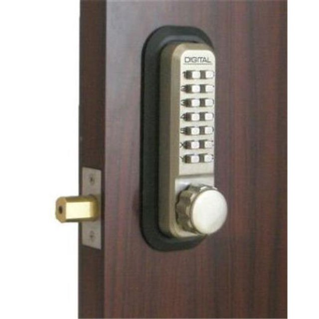 Lockey Mechanical Keyless Deadbolt Double Sided Combination - Bright Chrome
