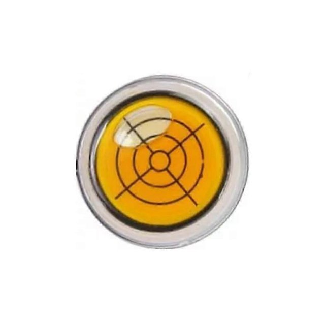 1/2 piezas Marcador de pelota de golf Relativelk con tapa redonda y clip con función de nivel, nivel de burbuja, 1 pieza amarilla