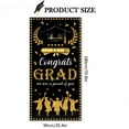 thumbnail image 3 of Clearance Sale！Graduation Party Decorations Gold Blue Congrats Grad Banner Clof 2025 Graduation Banner Supplies for 2025 High School College Students Graduation Party Large Backdrop Decor,Black, 3 of 7