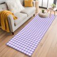 thumbnail image 2 of Buffalo Plaid Kitchen Runner Rug 2x6 Washable Runners for Hallway Non Slip Farmhouse Purple Checkered Vintage Rustic Large Area Rug Indoor Carpet for Bathroom Laundry Entryway Bedroom Living Room, 2 of 9
