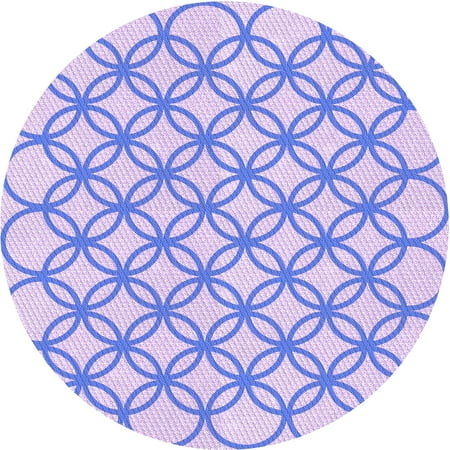 

Ahgly Company Indoor Square Patterned Light Slate Blue Area Rugs 3 Square