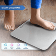 thumbnail image 6 of INEVIFIT Smart Premium Bathroom Scale with Bluetooth and Free Tracking INEVIFIT APP 11.8 x 11.8 inch - Silver, 6 of 7