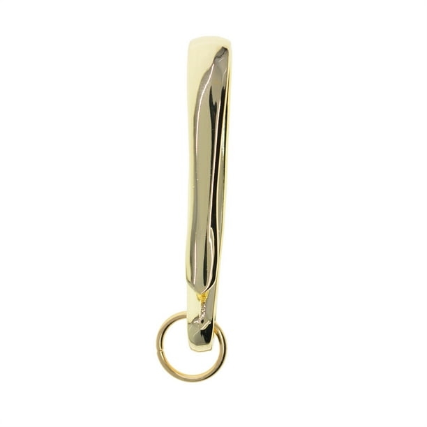 Ganchos de pesca japoneses en forma de U Inteprter Paquete de 2 llaveros Clip para cinturón Luz de oro HA010771-01B