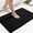 Black, variant on Smiry Microfiber Bathroom Rugs, 16"x24" Soft and Absorbent Bath Rugs, Non-Slip Machine Wash bath mats, Beige