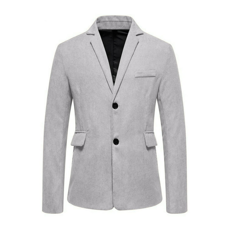 Zodggu Blazers Suit for Men Long Sleeve Tuxedo Slim Fit Solid