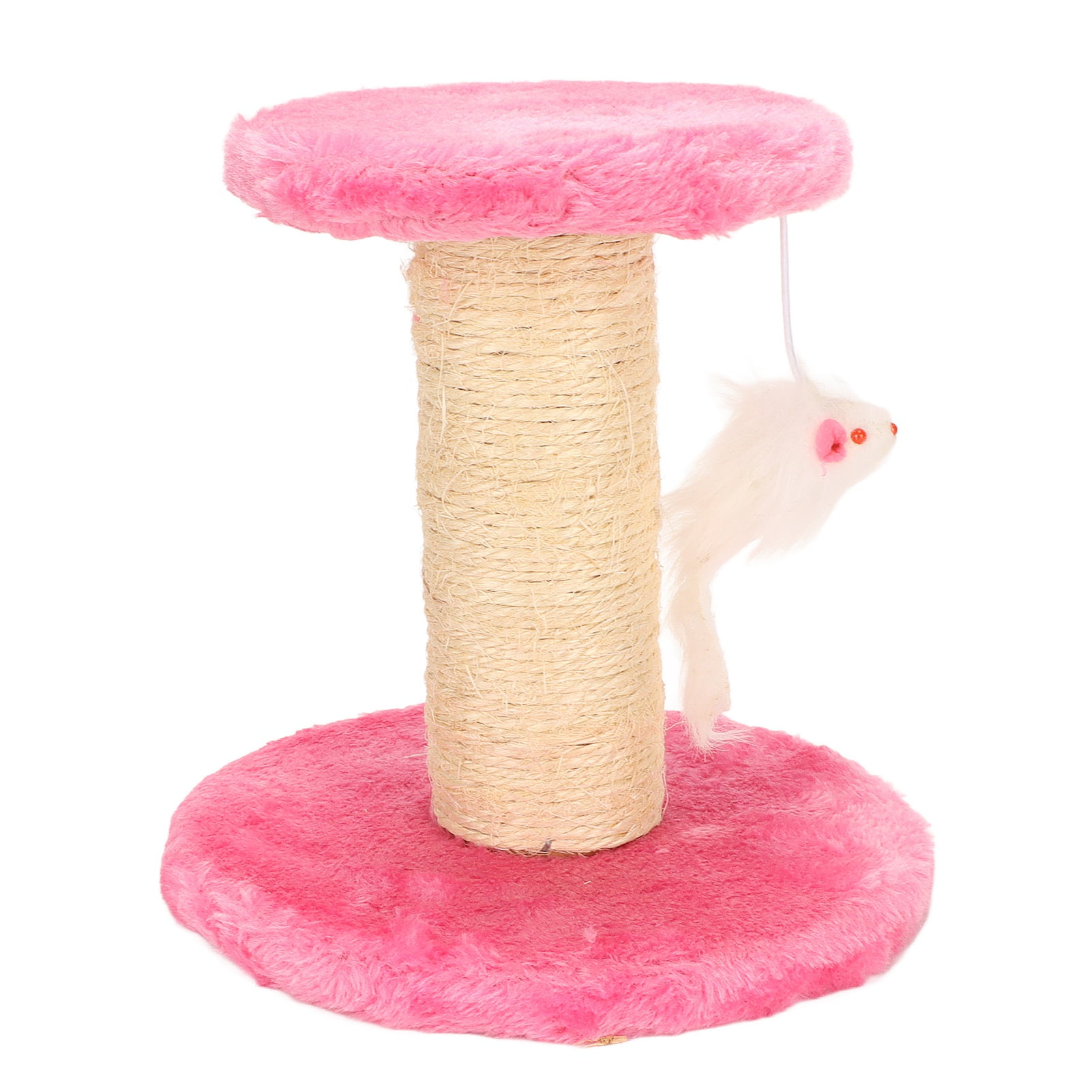 Cat Tree Interactive Cat Scratching Post Stable 2 Layers For Indoor Pink