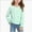 C33-Mint Green, variant on 14-16 Years Long Sleeve Shirts For Girls Casual Basic Top For Girls Smocked Cuffs Girls Sweatshirts Back To School Outfits For Teen Girls Girl Tops Size 14-16
