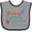 Heather and Black, variant on Inktastic Handsome Like My Pawpaw Boys Baby Bib
