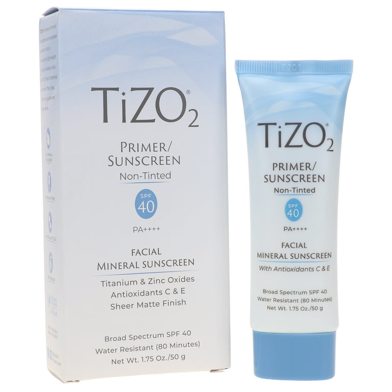 TIZO 2 Facial Mineral Primer/Sunscreen SPF 40 Water Resistant 1.75 ...
