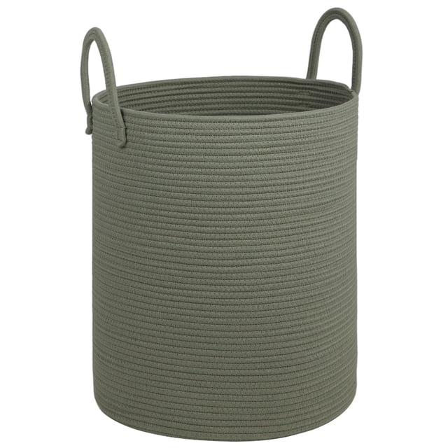Cesto para Ropa HOBASKET 38x46 cm Cesta de Almacenamiento con Cuerda de Algodón