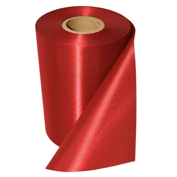 Ruban de Cérémonie d'Ouverture 8 Pouces de Large et 25 Yards de Long (Rouge 8 Pouces de Large)