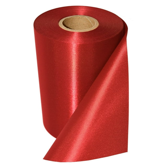 Grand Opening Ceremony Ribbon 10 Inches Wide And 25 Yards Length (Red 10 Inches Wide)