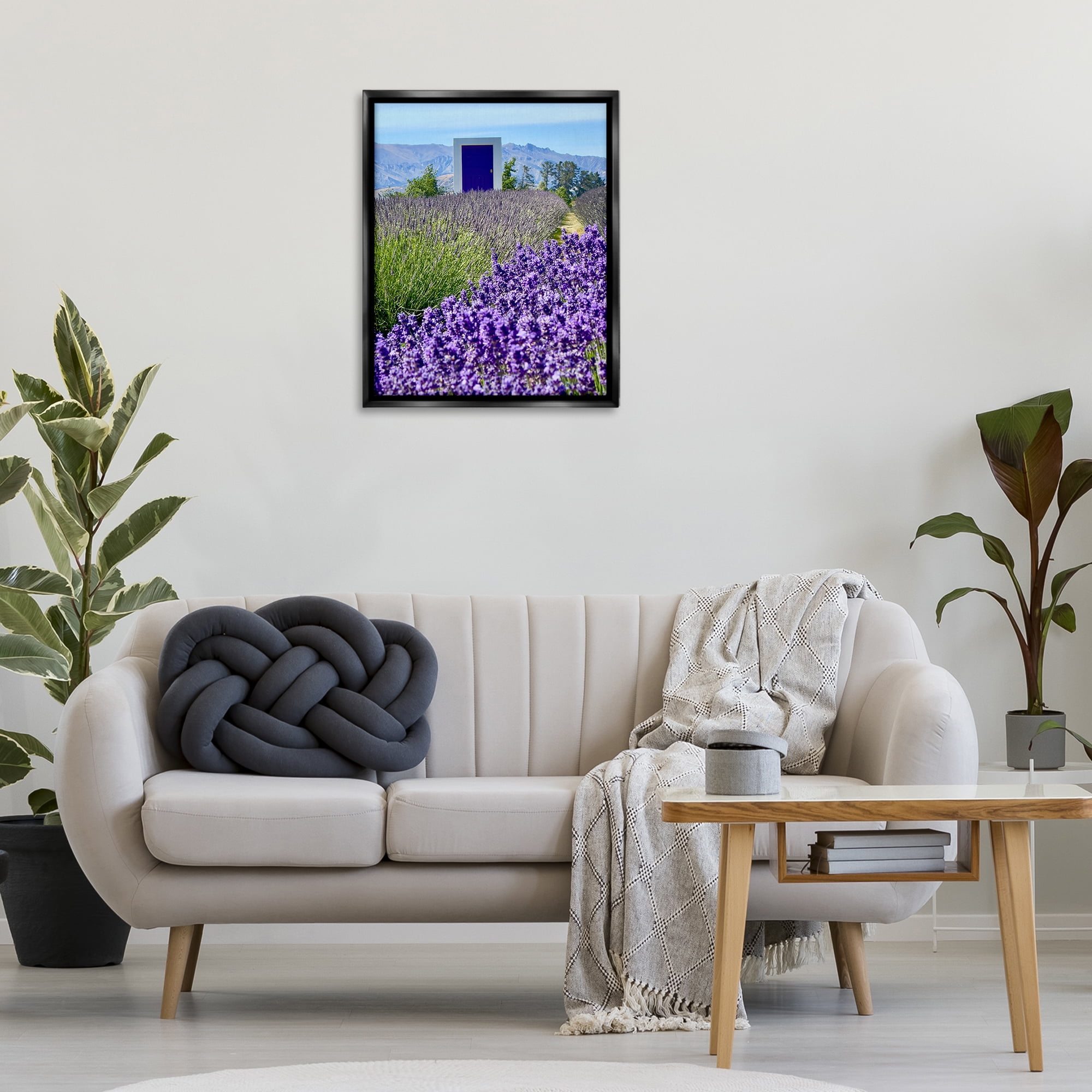 Stupell Industries Surreal Doorway Landscape Landscape Photography Black Floater Framed Art Print Wall Art, 25 x 31