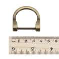 thumbnail image 5 of 29mm U Shape Horseshoe D-Rings Zinc Alloy Electroplated Light Bronze 2 Pack, 5 of 5