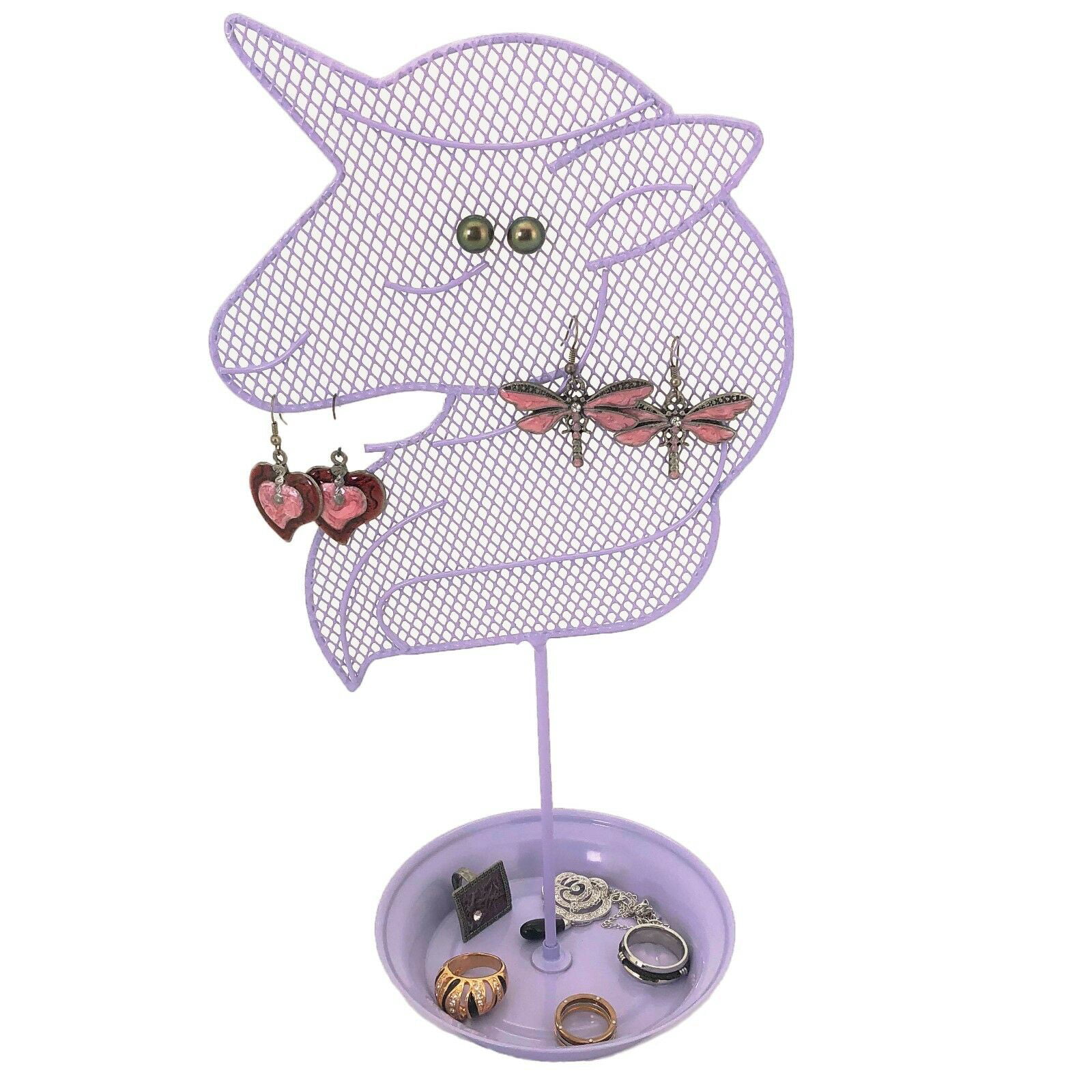 Jewellery Unicorn Stud Earring Display Stand Rack Organiser Holder Piercing 