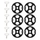 thumbnail image 2 of Juego de 6 clips metálicos para fundas de asientos de coche, placa ciruela, sujetadores y tarjeta de plástico para fijación de hebillas, herramientas y accesorios de ferretería automotriz., 2 of 7