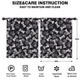 thumbnail image 2 of Blackout Kids Curtains,Paw Prints and Bones Childrens Insulated Curtains Set Of 2,Bedroom Essentials,Toddler Room Decor 52x63in(132x160cm), 2 of 4