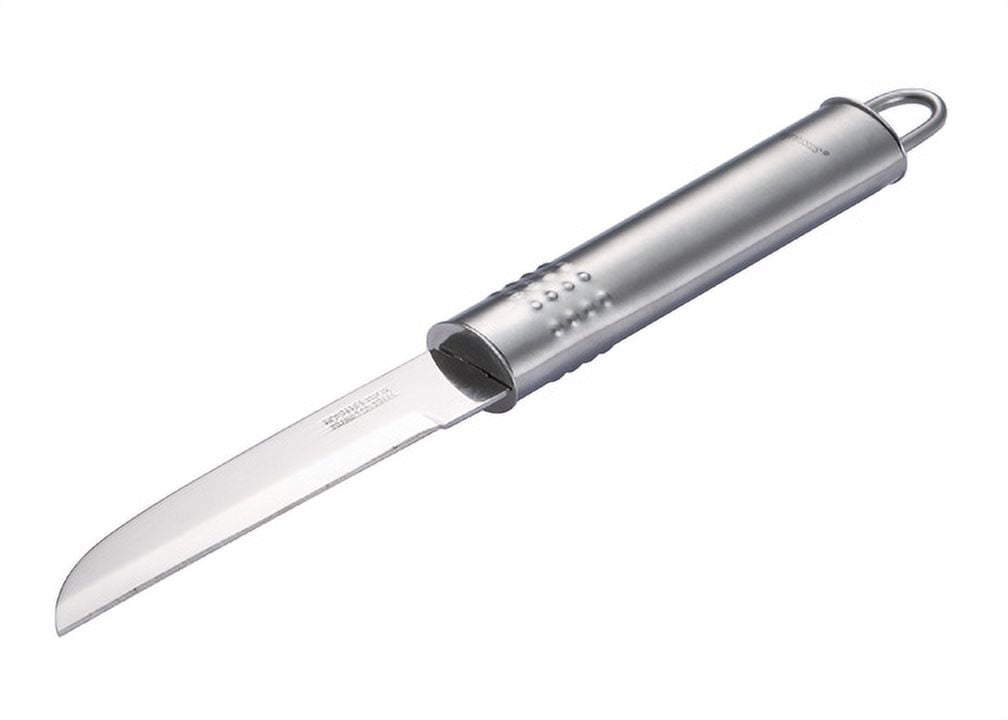 Stainless Steel Utility Knife, Vegetable Peeler, and Pizza Cutter Set