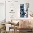 thumbnail image 4 of Elephant Stock Wooden Nautical Wall Art - Vertical Multi Panel Canvas - Living Room Wall Decor - Nautical Multi Panel - Blue And Beige Decor - 14" x 23", 4 of 4