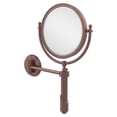thumbnail image 2 of Soho Collection Wall Mounted Make-Up Mirror 8-in Diameter with 4X Magnification in Venetian Bronze, 2 of 2