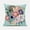 Pink & Green, variant on Amrita Sen Designs CAPL907FSDS-ZP-18x18 18 x 18 in. Friendship Bouquet Suede Zippered Pillow with Insert - Mint, Pink & Green