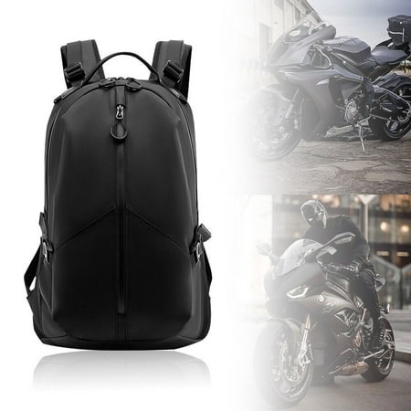 Motorcycle Helmet Backpack Large Capacity Waterproof Helmet Holder Storage Bag with Reflective Stripe for Men