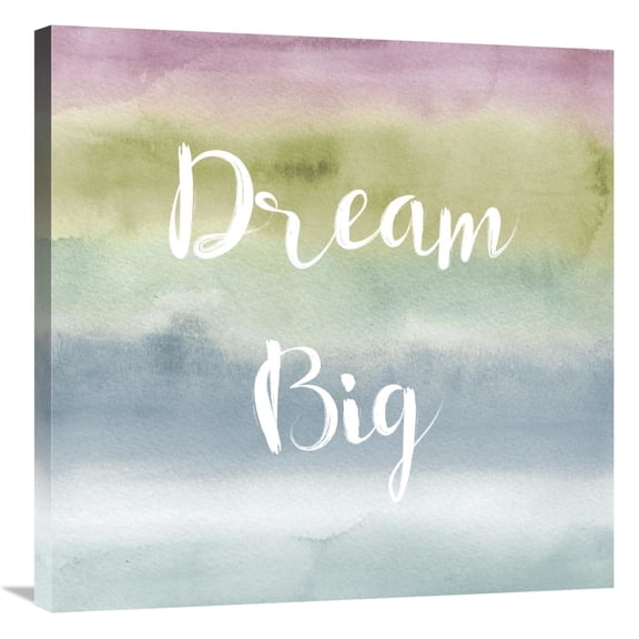 Global Gallery's 'Rainbow Seeds Painted Pattern XIV Cool Dream' By Lisa Audit Stretched Canvas Wall Art