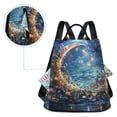 thumbnail image 5 of FORMRS Women's Travel Backpack Purse Anti-Theft Hidden Pockets Casual Shoulder Bag, Crystal Moon, 5 of 7