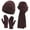 Winered-2, variant on FZ FANTASTIC ZONE Woman Men Winter Warm Hat Beanie Long Scarves Touch Screen Gloves Knit Set,Darkgrey