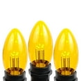 thumbnail image 3 of Novelty Lights 5 Pack C9 LED Outdoor String Light Patio Christmas Replacement Bulbs, Yellow, C9/E17 Base, .75 Watt, 3 of 6