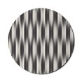 thumbnail image 1 of Abstract Mouse Pad for Computers, Geometric Trippy Lines Minimalist Urban Contemporary Style Geometric Art Deco, Round Non-Slip Thick Rubber Modern Mousepad, 8" Round, Black and Cream, by Ambesonne, 1 of 2