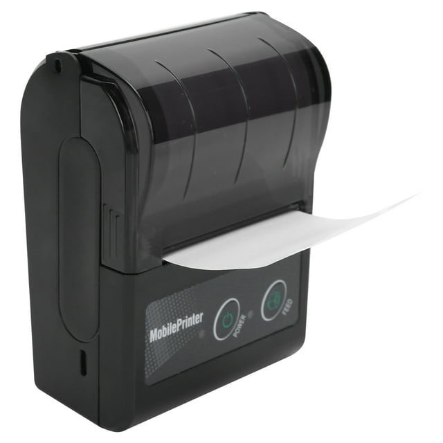 Thermal Ticket Printer, Light Weight Thermal Receipt Printer, Mini Label Machine Compact For Office Home EU Plug,US Plug